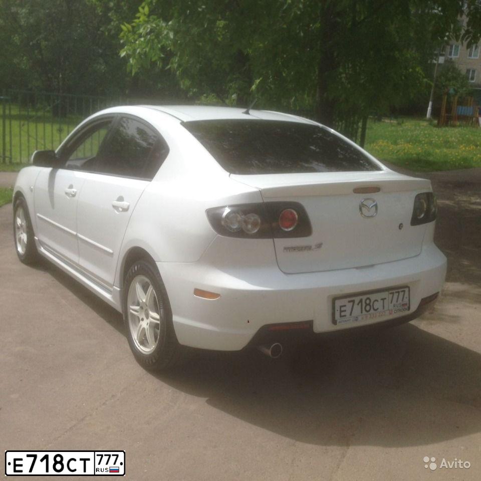 Фото автомобиля MAZDA 3, 2008 — госномер К651ЕУ180. Цвет: Белый