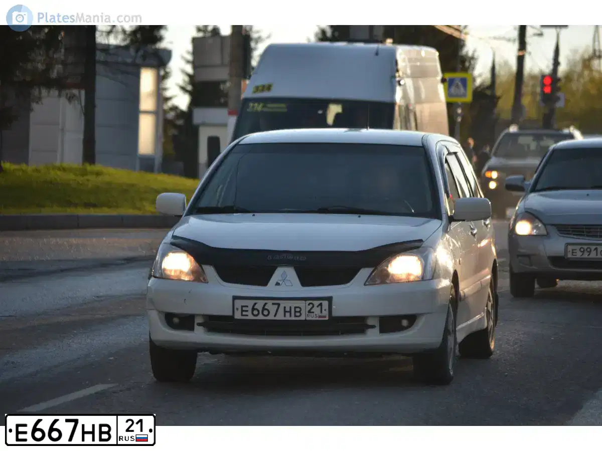 Фото автомобиля MITSUBISHI LANCER, 2007 — госномер Р134ЕК716