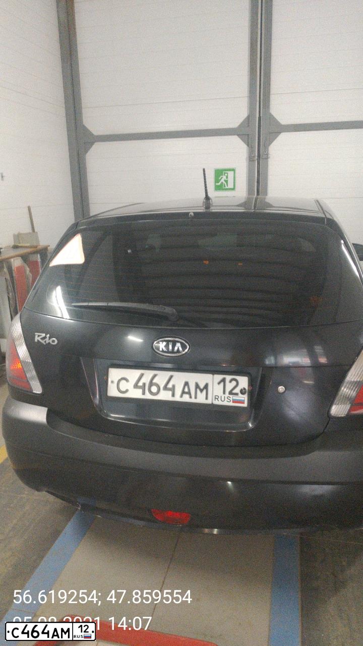 Фото автомобиля KIA RIO, 2009 — госномер О041АС12