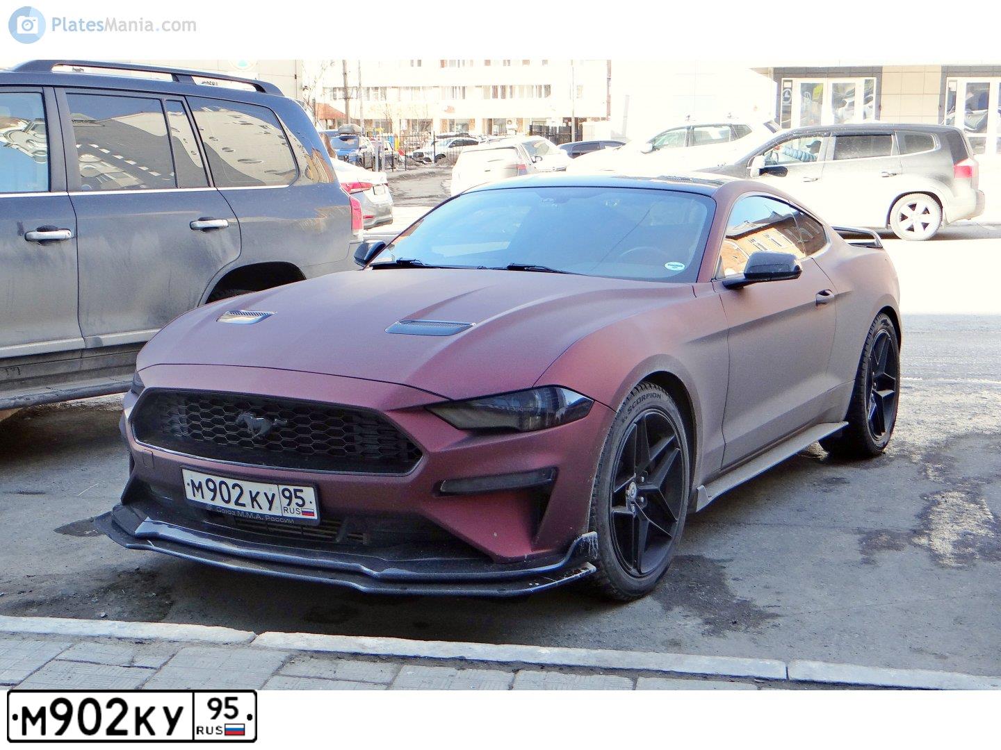 Фото автомобиля FORD MUSTANG, 2019 — госномер Р117ТС159