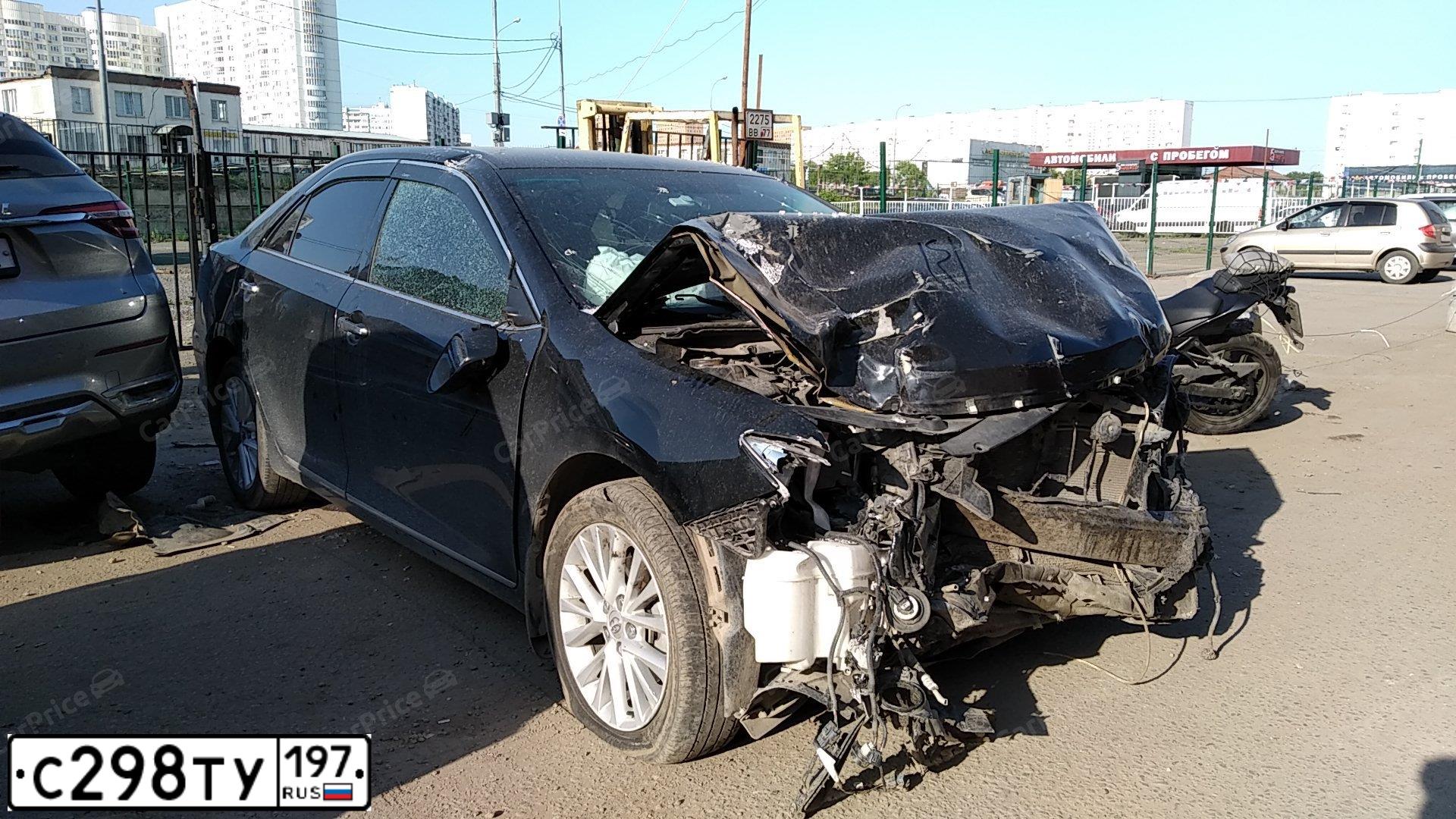 Фото автомобиля TOYOTA CAMRY, 2015 — госномер С298ТУ197. Цвет: ЧЕРНЫЙ