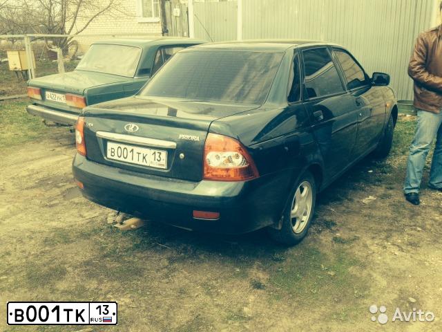 Фото автомобиля FORD FOCUS, 2007 — госномер В001ТК13. Цвет: ЧЕРНЫЙ