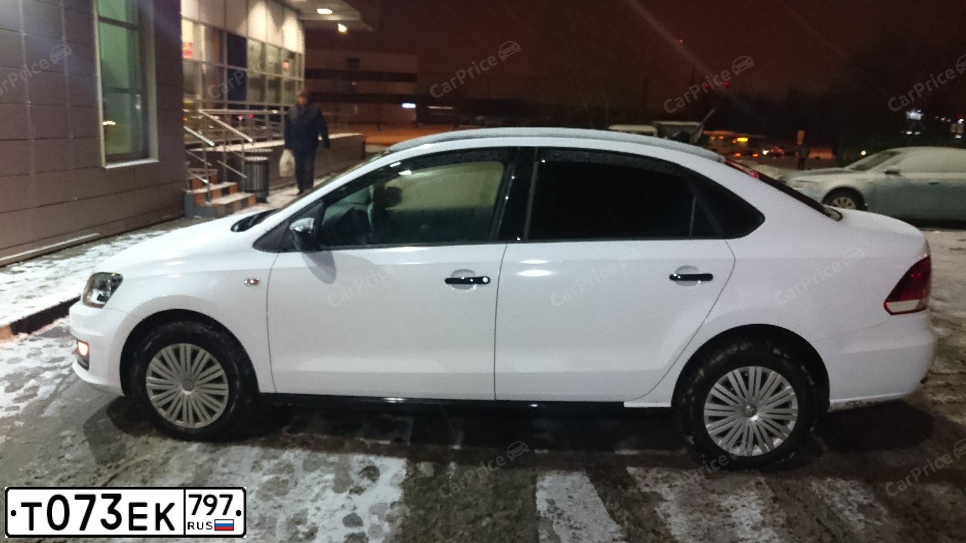 Фото автомобиля VOLKSWAGEN POLO, 2017 — госномер Т073ЕК797. Цвет: ЧЕРНЫЙ