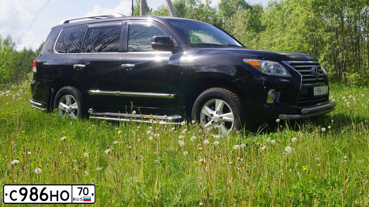 Фото автомобиля LEXUS LX, 2012 — госномер А432АР163. Цвет: ЧЕРНЫЙ