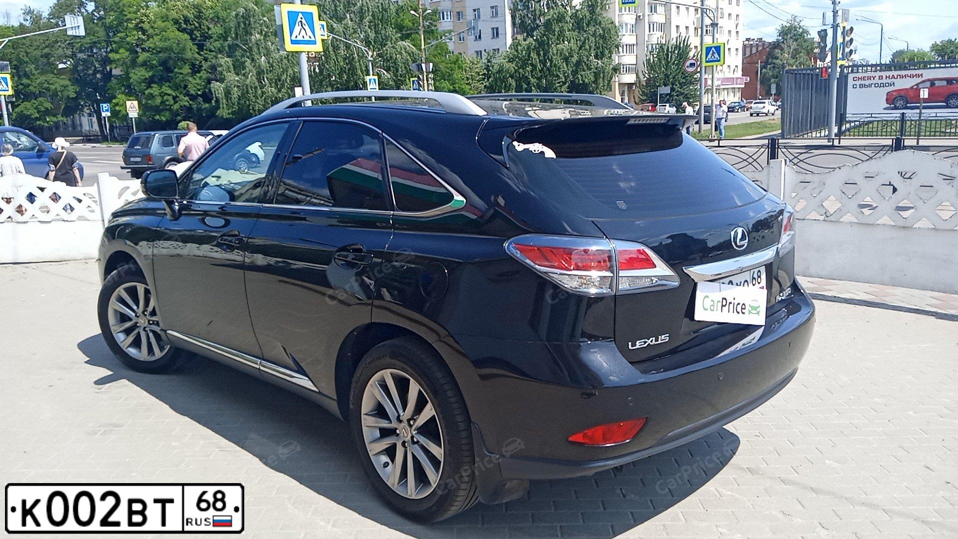 Фото автомобиля LEXUS RX, 2015 — госномер К002ВТ68. Цвет: ЧЕРНЫЙ