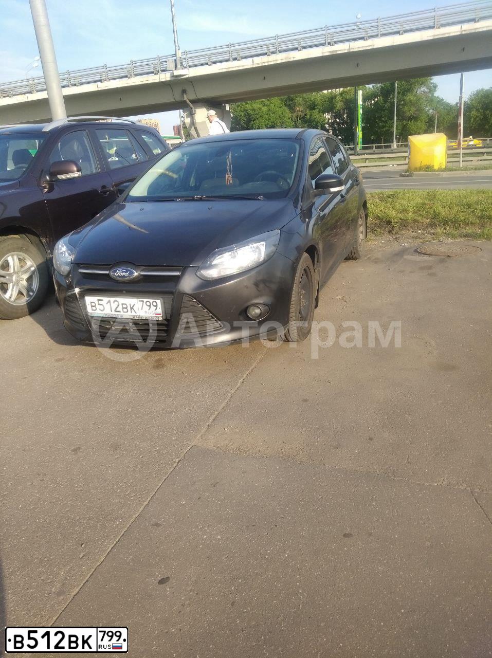 Фото автомобиля FORD FOCUS, 2012 — госномер В512ВК799. Цвет: ЧЕРНЫЙ