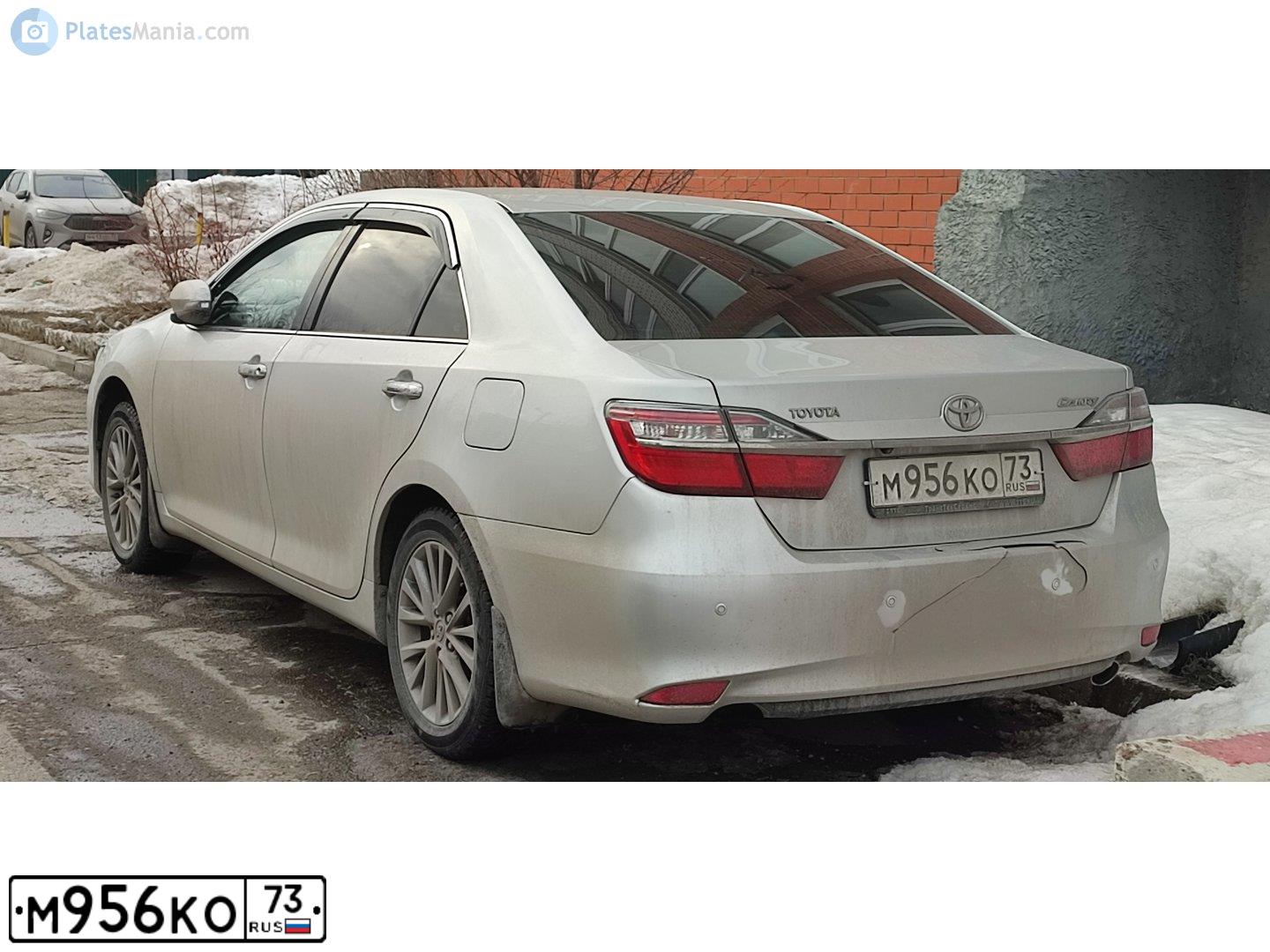 Фото автомобиля TOYOTA CAMRY, 2016 — госномер Р050ТН73. Цвет: СЕРЕБРИСТЫЙ МЕТАЛЛИК