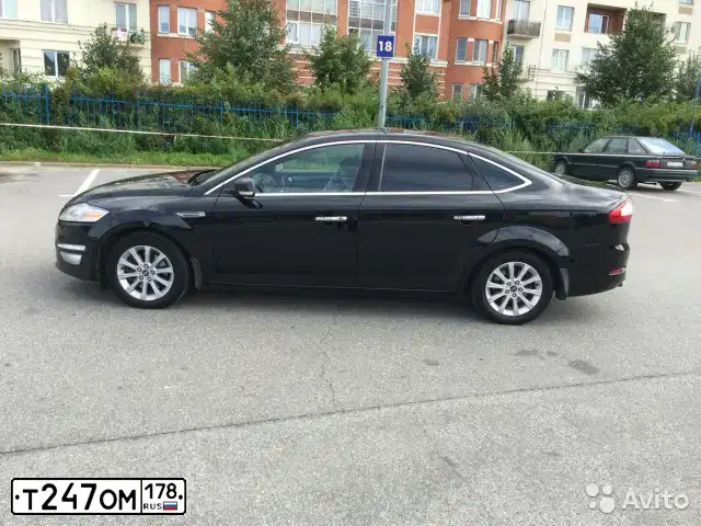 Фото автомобиля FORD MONDEO, 2010 — госномер Т247ОМ178. Цвет: ЧЕРНЫЙ