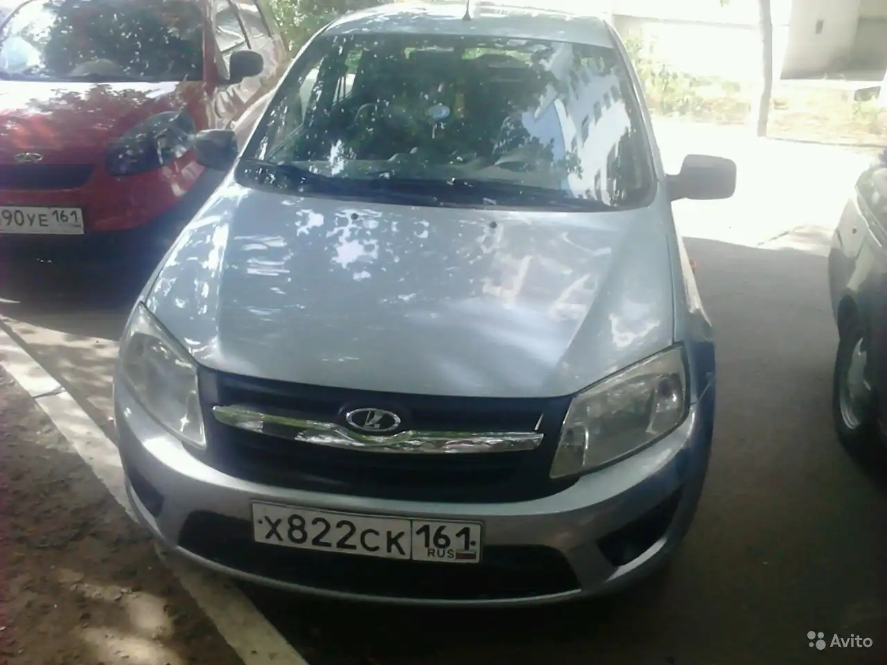 Фото автомобиля LADA 2190 GRANTA, 2013 — госномер Е787ЕН82. Цвет: ГОЛУБОЙ