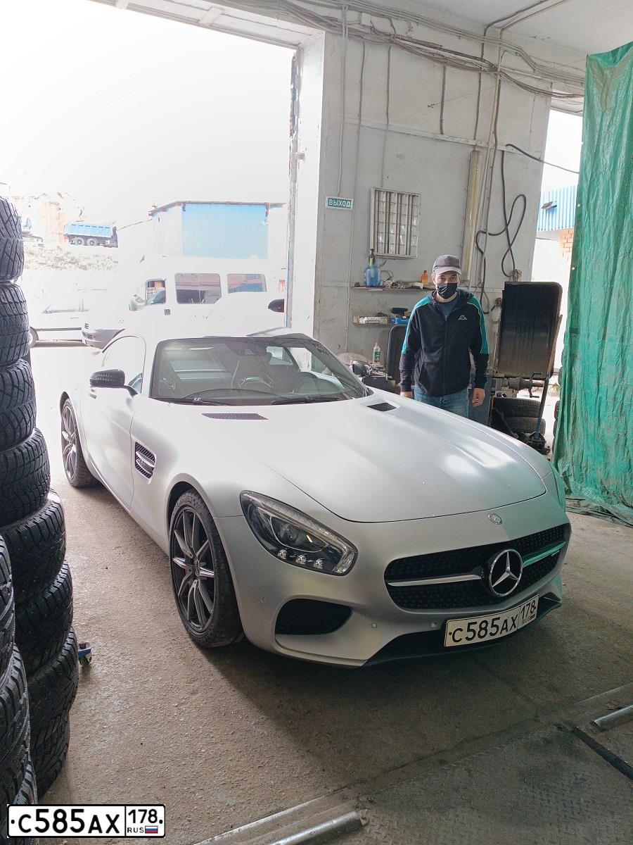 Фото автомобиля МЕРСЕДЕС-БЕНЦ AMG GT S, 2015 — госномер Т372ВХ977. Цвет: СЕРЕБРИСТЫЙ