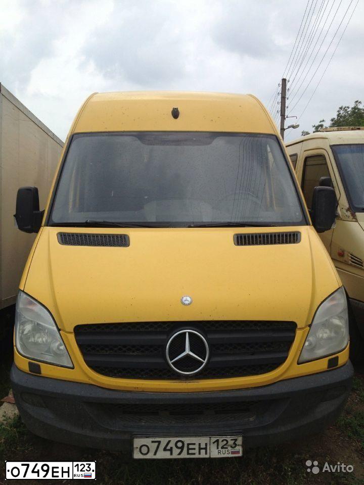 Фото автомобиля MERCEDES SPRINTER, 2008 — госномер О749ЕН123. Цвет: ЖЕЛТЫЙ