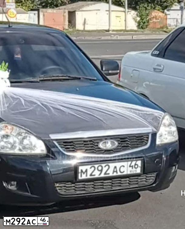 Фото автомобиля LADA 2170 PRIORA, 2010 — госномер М292АС46. Цвет: СИНЕ-ЧЕРНЫЙ