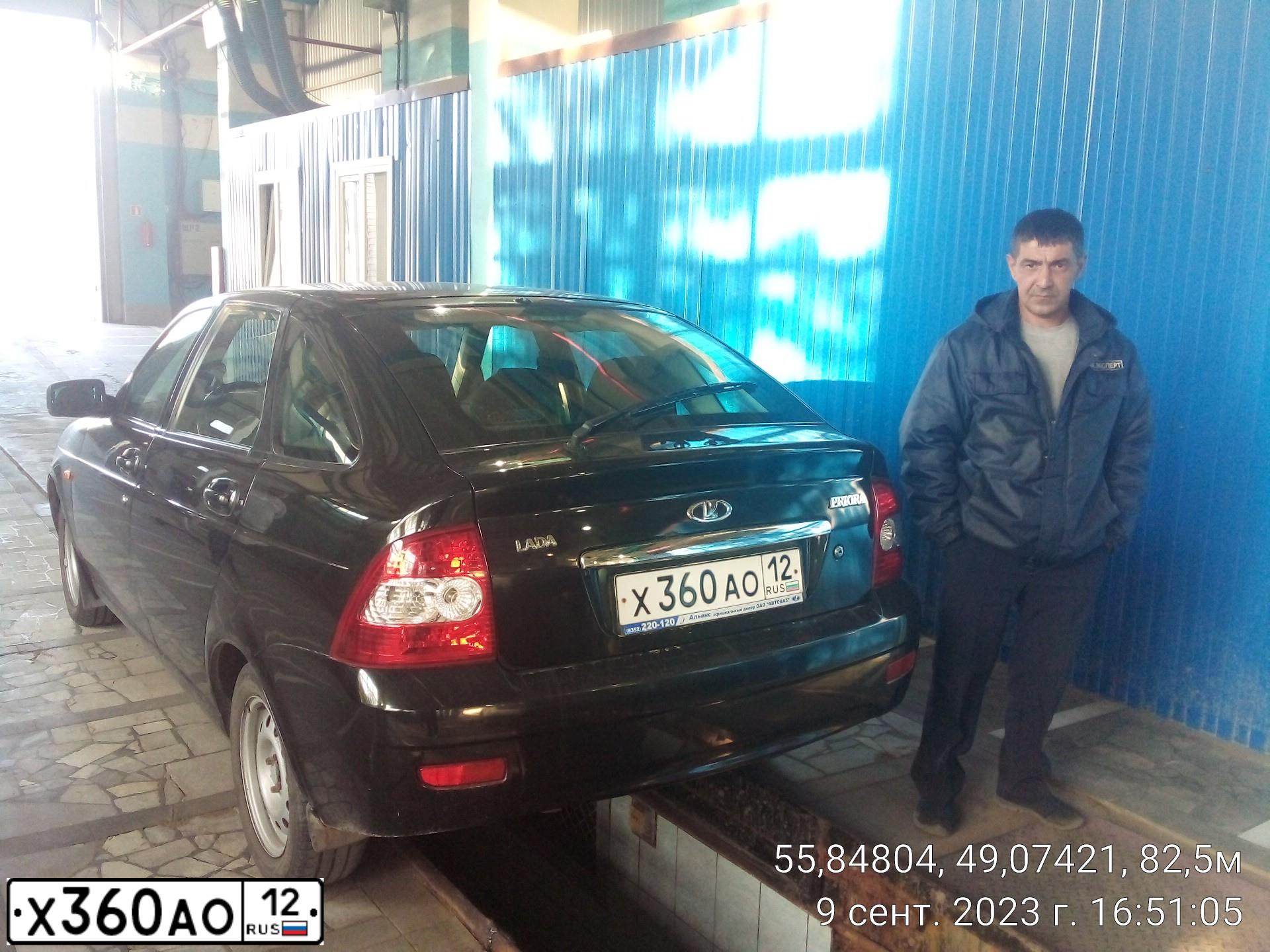 Фото автомобиля LADA 2172 PRIORA, 2008 — госномер С135ЕА716. Цвет: ЗЕЛЕНЫЙ