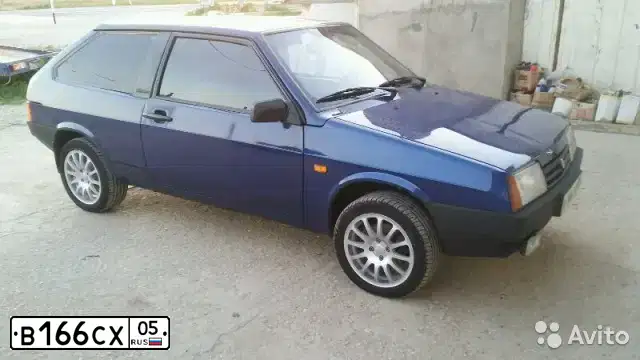 Фото автомобиля LADA 2108 SAMARA, 1996 — госномер Н464НТ05. Цвет: синий
