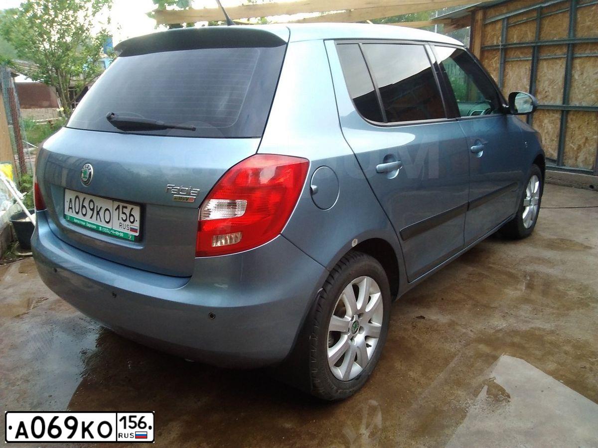 Фото автомобиля SKODA FABIA, 2008 — госномер К346КТ702. Цвет: СЕРО-ГОЛУБОЙ