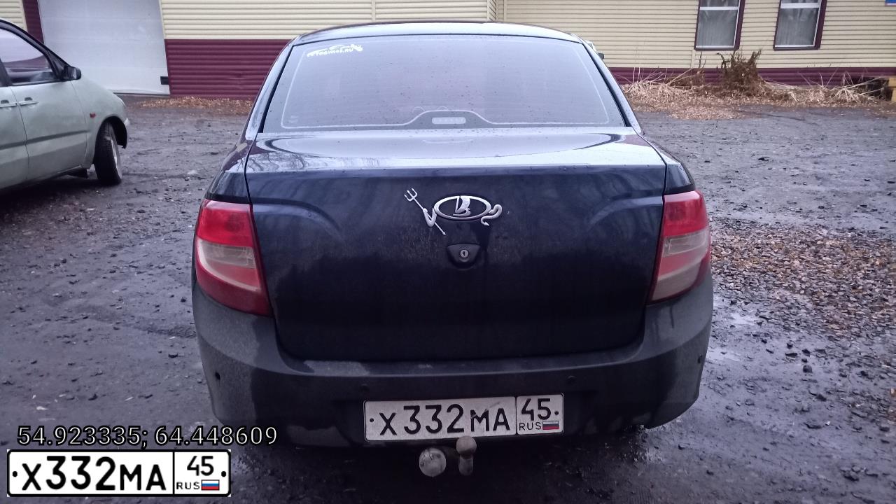 Фото автомобиля LADA 2191 GRANTA, 2019 — госномер В081КН763. Цвет: Золотисто-коричневый