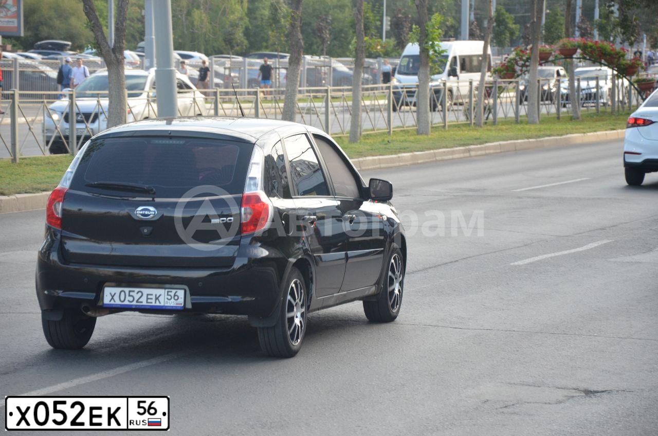 Фото автомобиля DATSUN MI-DO, 2016 — госномер Х052ЕК56. Цвет: ЧЕРНЫЙ