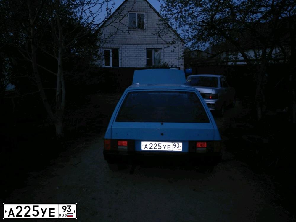 Фото автомобиля LADA 2109 SAMARA, 1995 — госномер А225УЕ93. Цвет: СЕРЕБРИСТО-ГОЛУБОЙ
