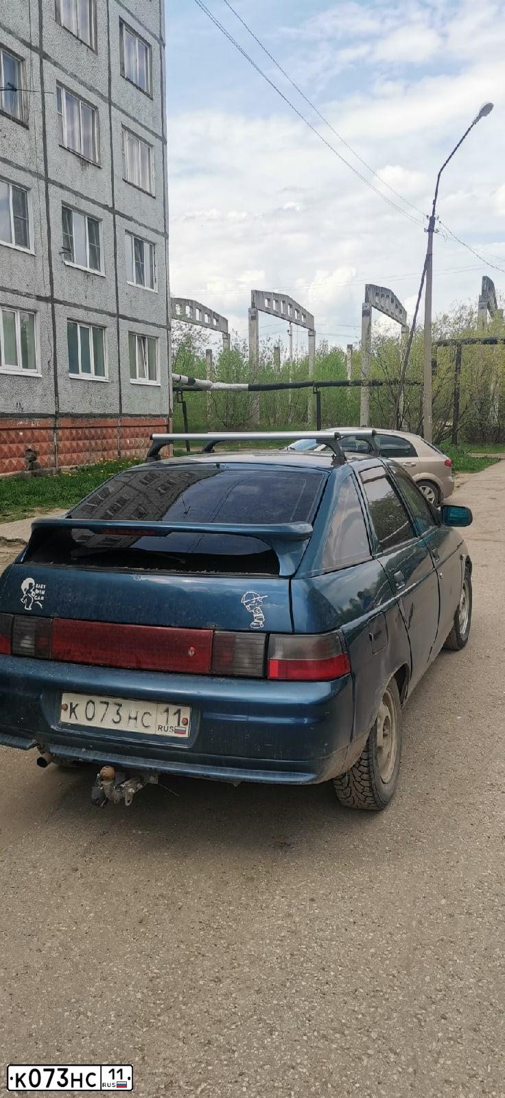 Фото автомобиля LADA 2112, 2004 — госномер К073НС11. Цвет: Сине-зеленый