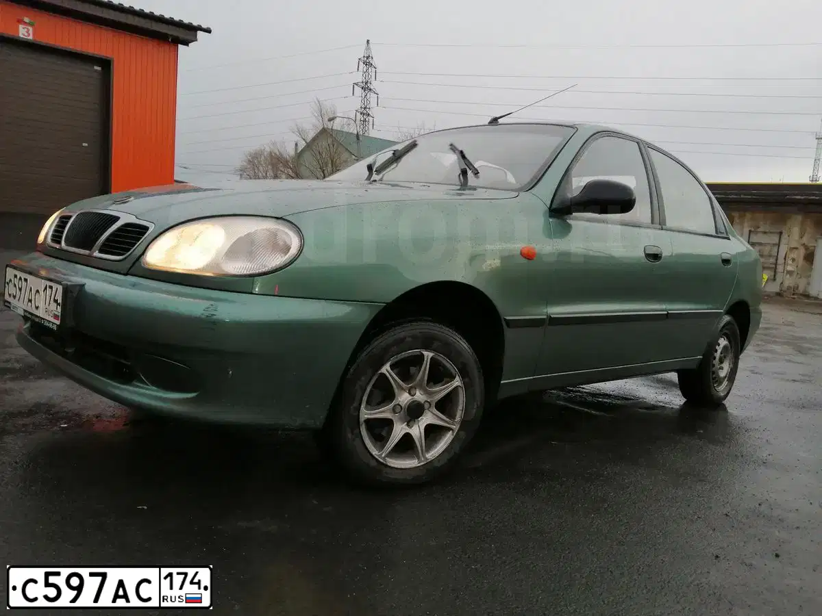 Фото автомобиля ZAZ SENS, 2007 — госномер С597АС174. Цвет: ЗЕЛЕНЫЙ