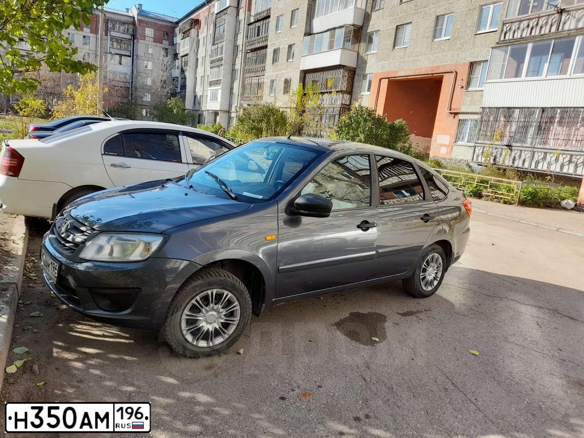 Фото автомобиля LADA 2191 GRANTA, 2015 — госномер Н350АМ196. Цвет: ТЕМНО-СЕРЫЙ