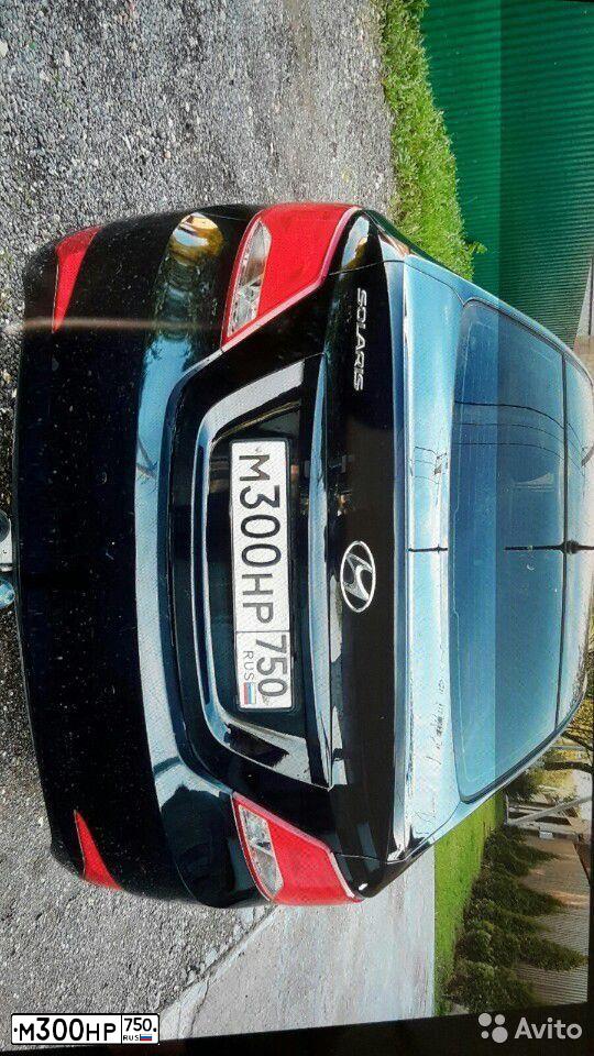 Фото автомобиля HYUNDAI SOLARIS, 2016 — госномер М300НР750. Цвет: ЧЕРНЫЙ