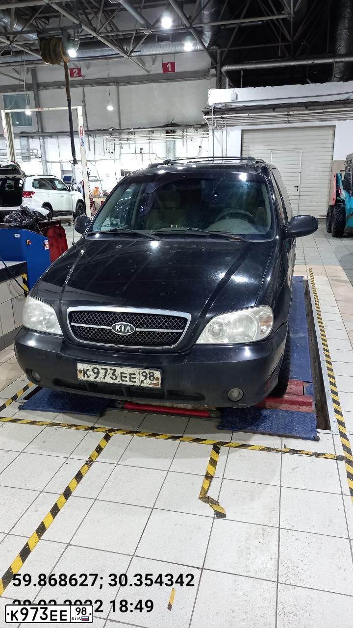 Фото автомобиля KIA CARNIVAL, 2005 — госномер Е269РН147