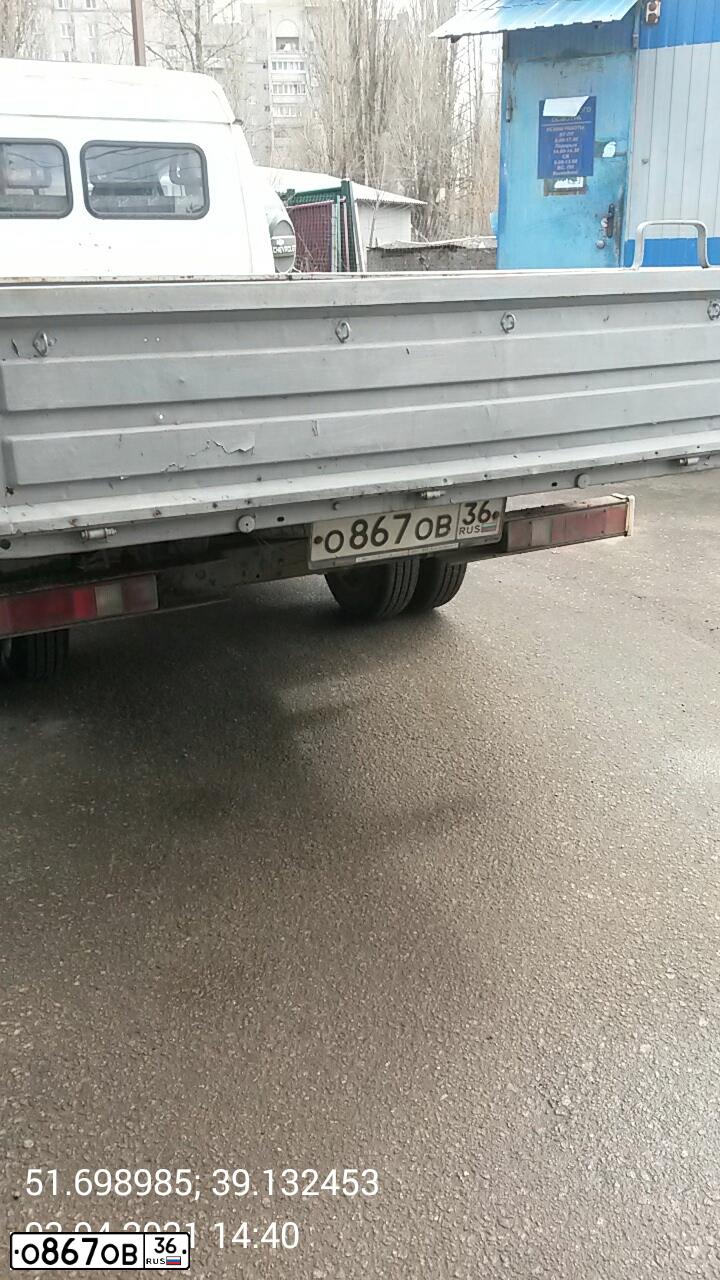 Фото автомобиля ГАЗ 278813, 2005 — госномер О867ОВ36. Цвет: Белый