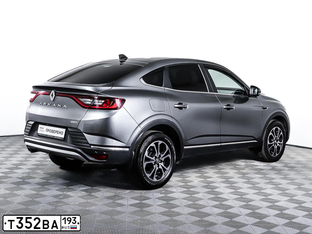 Фото автомобиля RENAULT ARKANA, 2021 — госномер У153ТТ124. Цвет: СЕРЫЙ