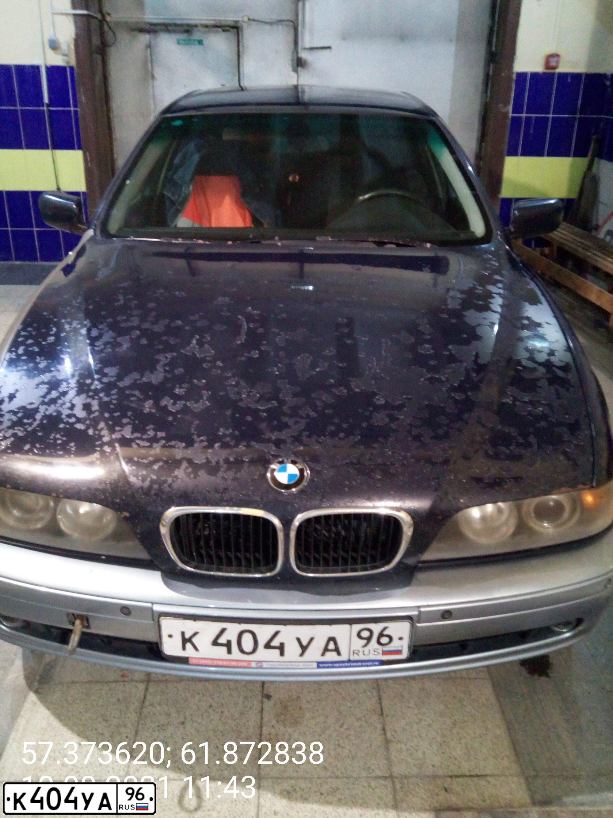Фото автомобиля BMW SERIE 5, 2001 — госномер К404УА96. Цвет: ТЕМНО-СИНИЙ
