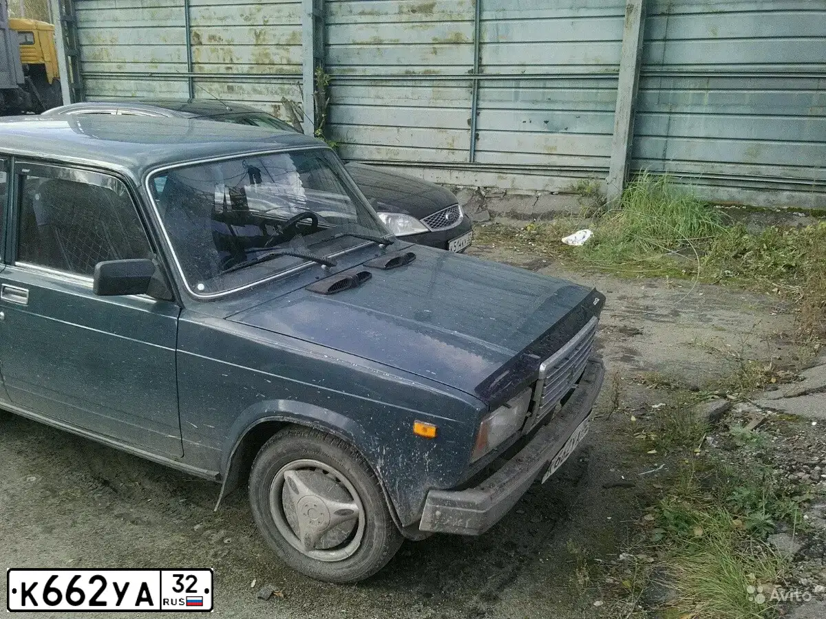 Фото автомобиля LADA 2107 LADA, 2006 — госномер К662УА32. Цвет: Сине-зеленый