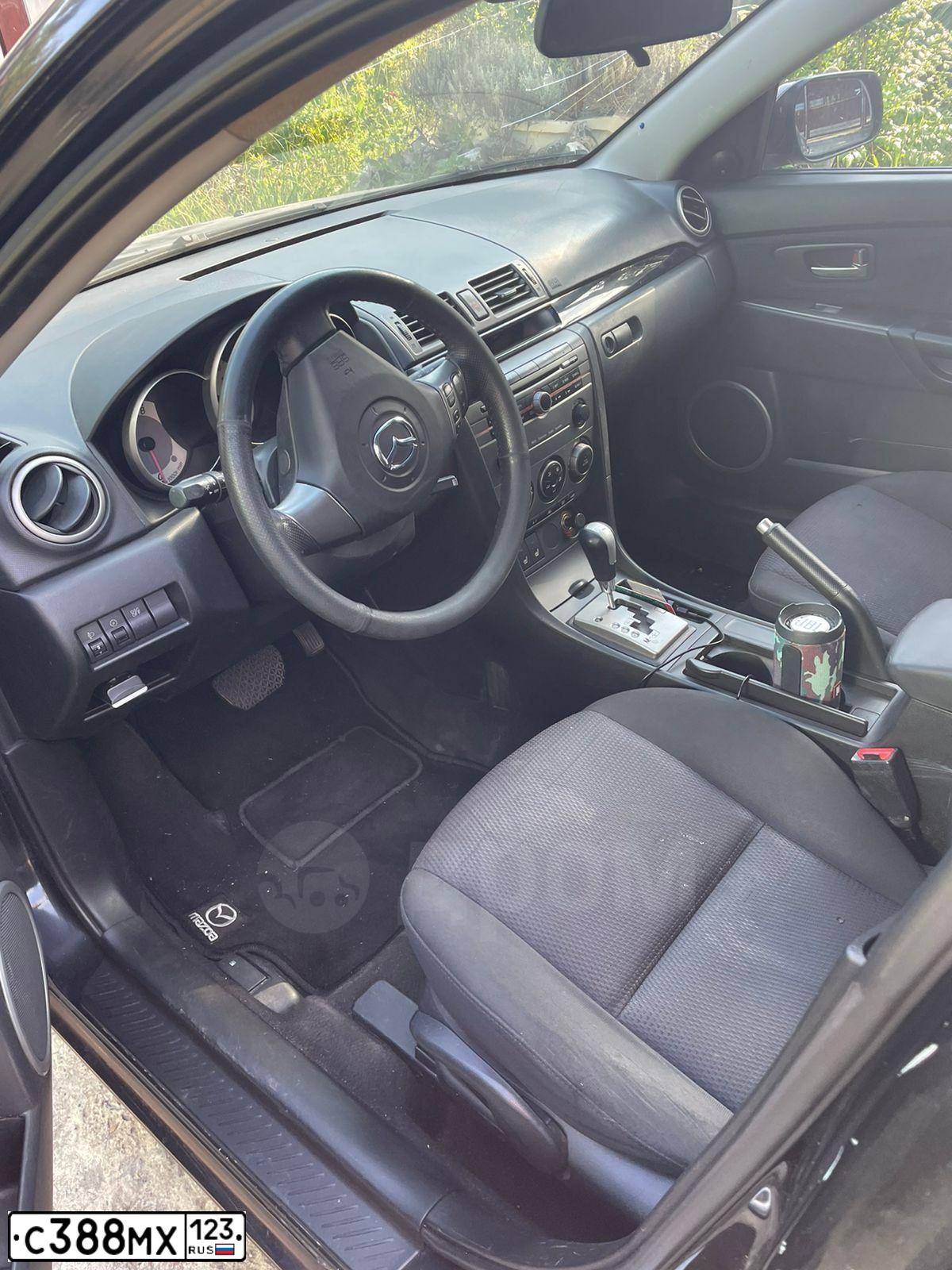 Фото автомобиля MAZDA 3, 2007 — госномер С238МК761. Цвет: ЧЕРНЫЙ
