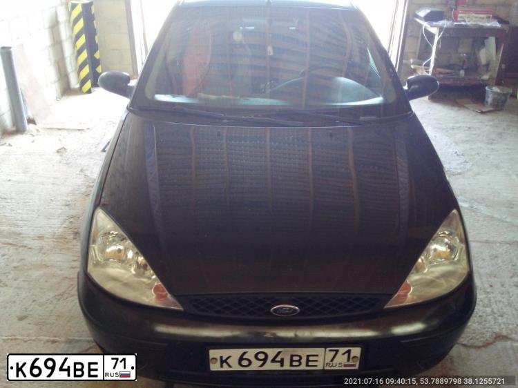 Фото автомобиля FORD D FOCUS, 2004 — госномер К694ВЕ71. Цвет: ЧЕРНЫЙ