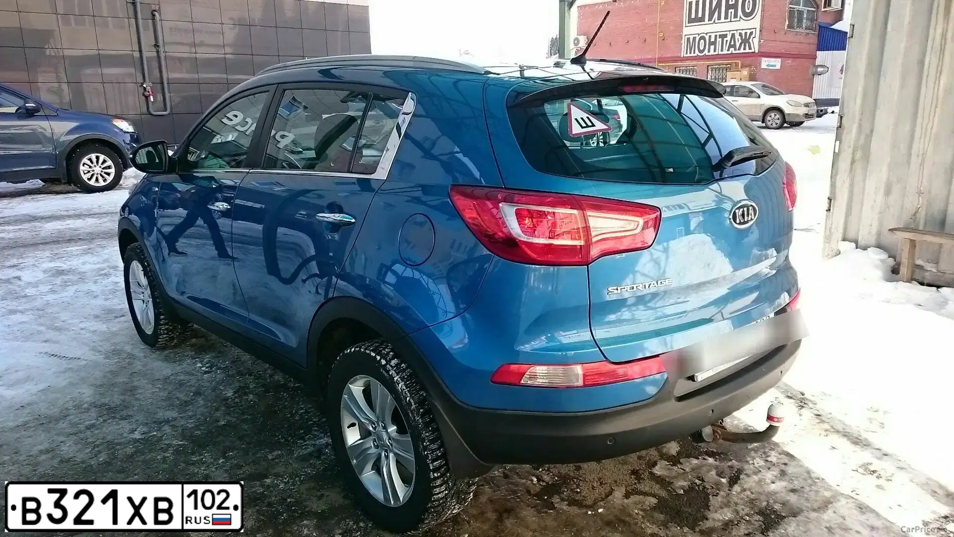 Фото автомобиля KIA SPORTAGE, 2010 — госномер Т088УУ102. Цвет: синий