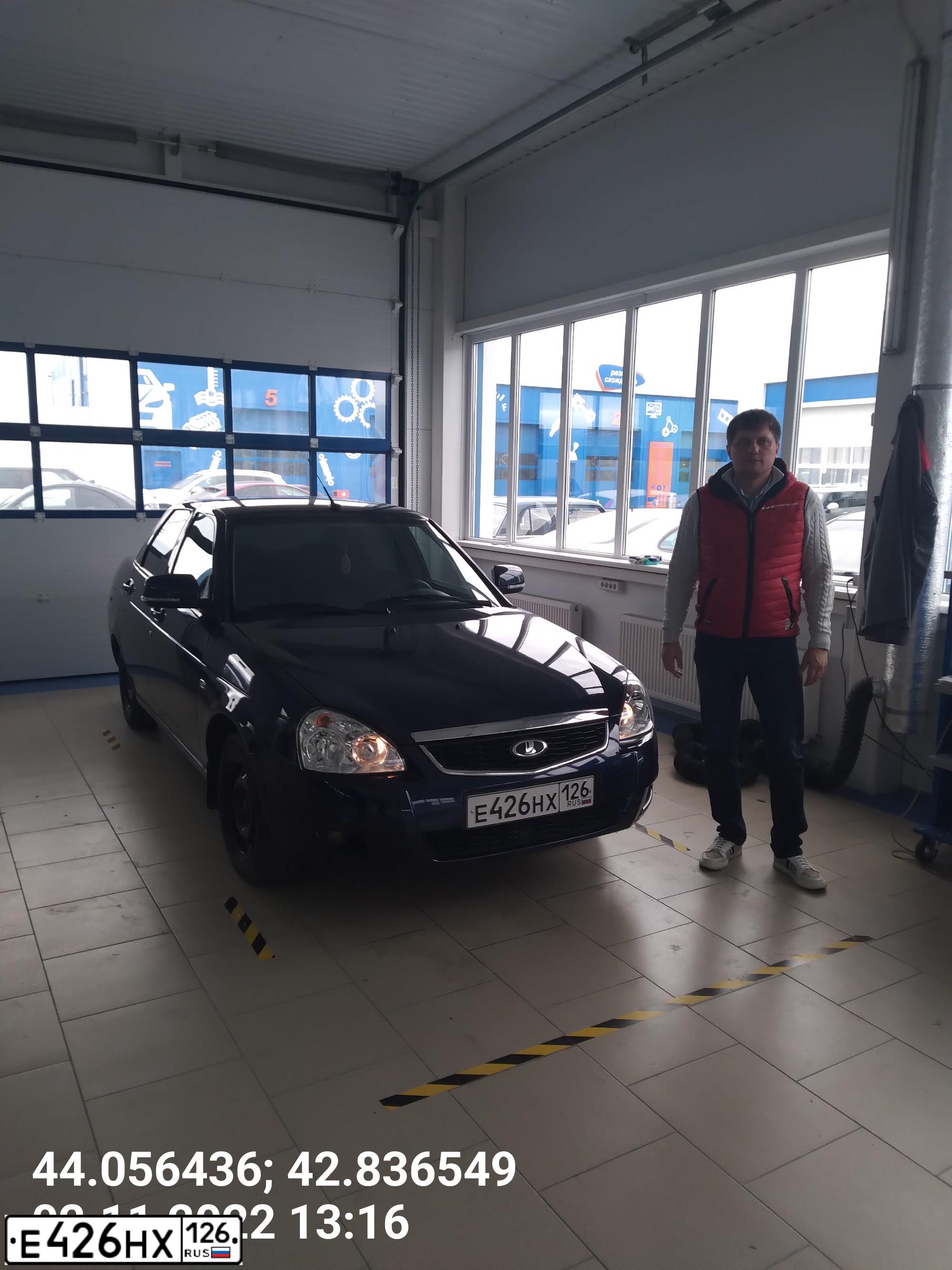 Фото автомобиля LADA PRIORA, 2013 — госномер В474ХВ09. Цвет: синий