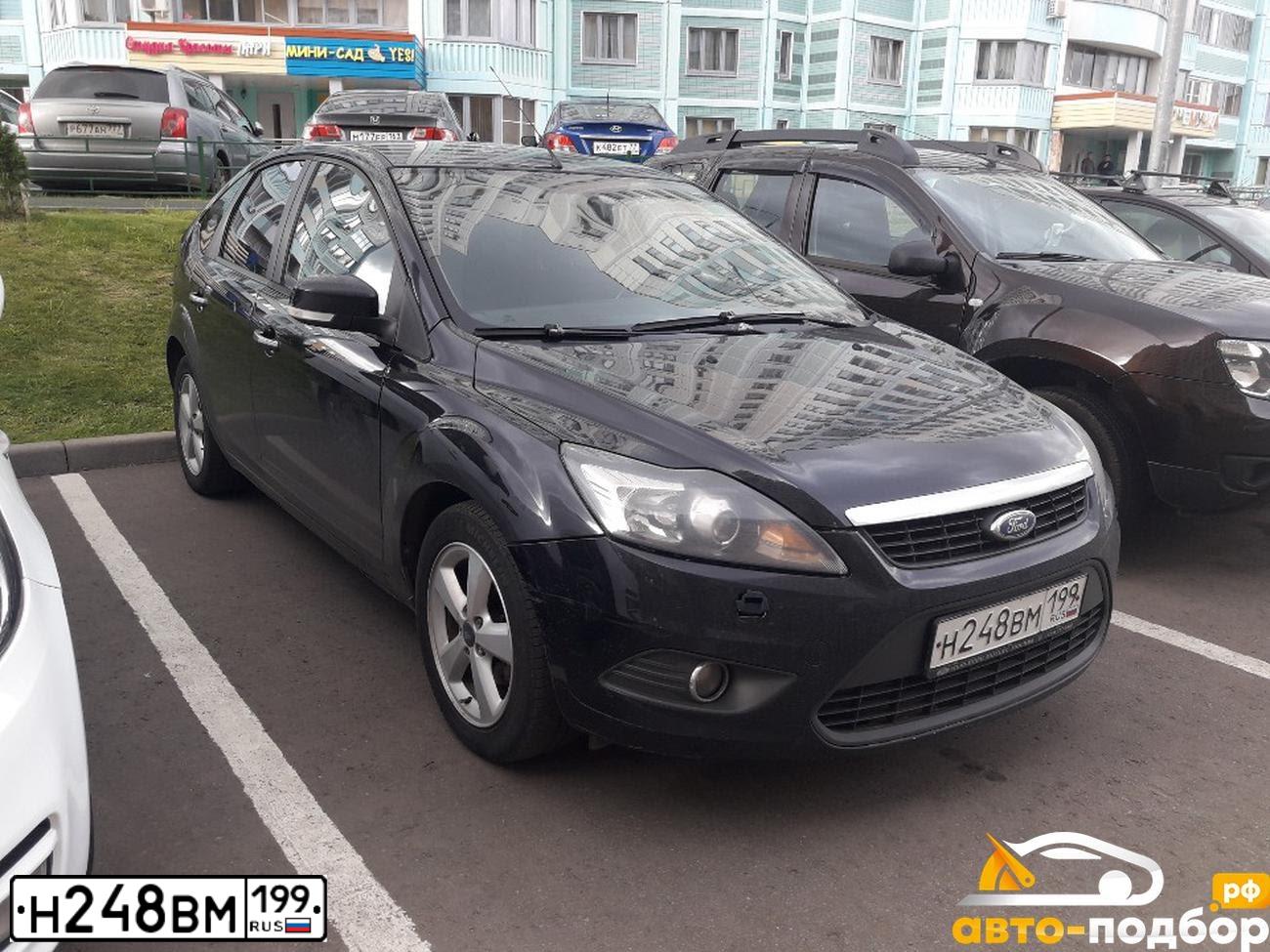 Фото автомобиля FORD D FOCUS, 2008 — госномер Н248ВМ199. Цвет: ЧЕРНЫЙ