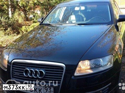 Фото автомобиля AUDI A6, 2008 — госномер М023АК123. Цвет: ЧЕРНЫЙ