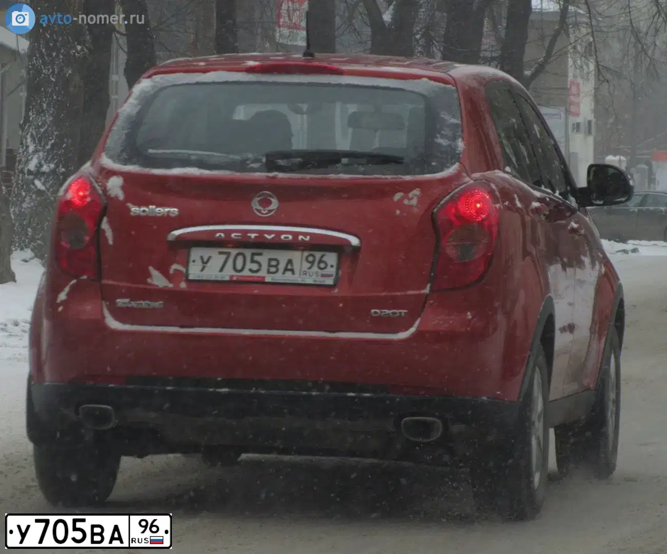 Фото автомобиля SSANGYONG ACTYON, 2011 — госномер К607ЕХ193