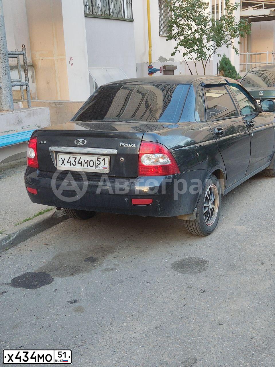 Фото автомобиля LADA 2170 PRIORA, 2011 — госномер Х434МО51. Цвет: СИНЕ-ЧЕРНЫЙ