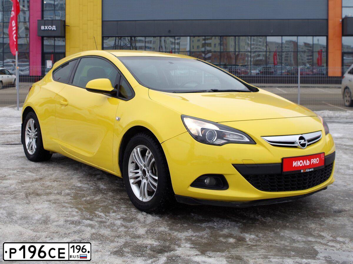 Фото автомобиля OPEL ASTRA, 2012 — госномер Т299ЕТ196. Цвет: ЖЁЛТЫЙ