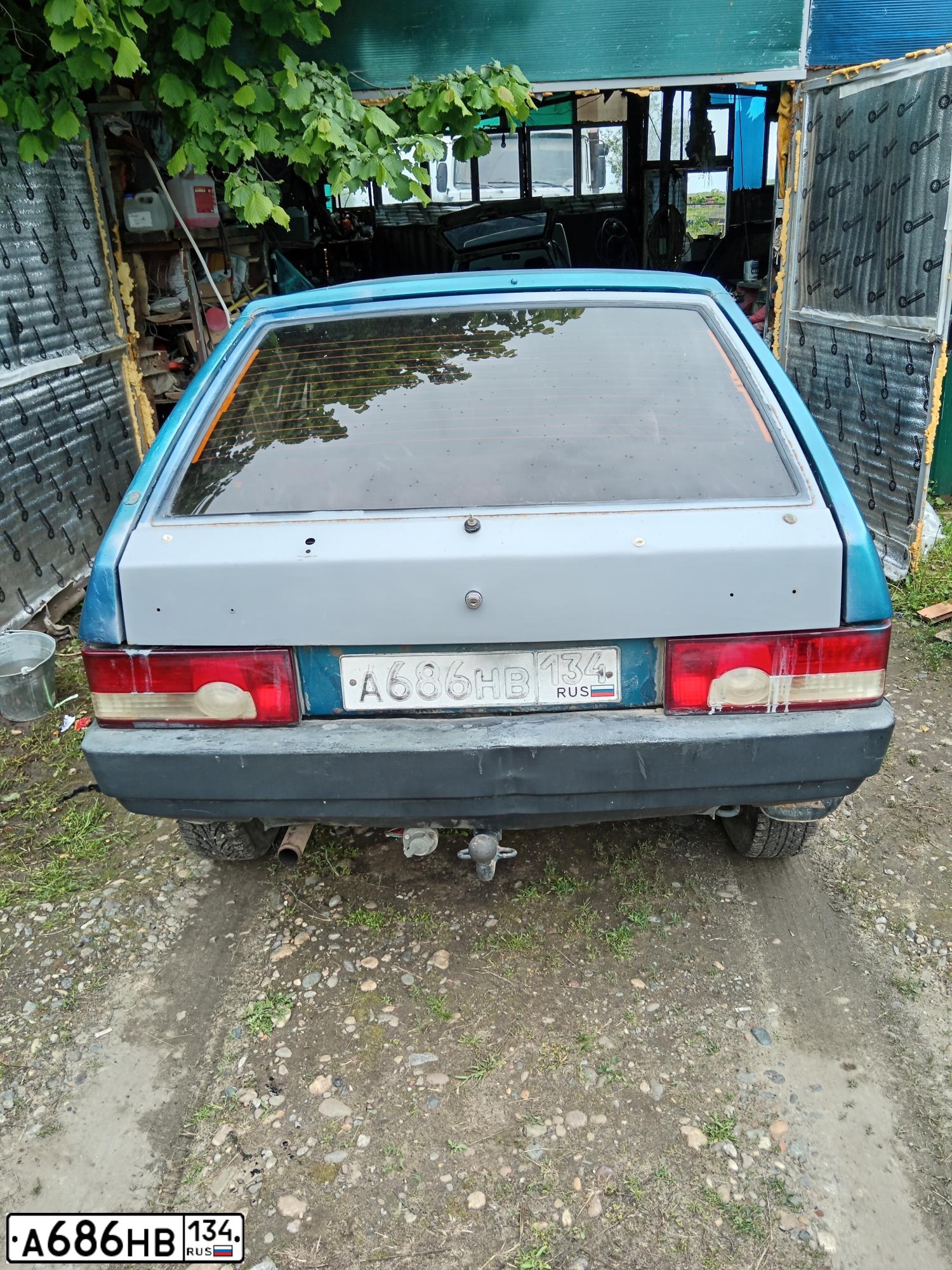 Фото автомобиля LADA 2109 SAMARA, 1997 — госномер А686НВ134. Цвет: СЕРЕБРИСТО-СИНИЙ