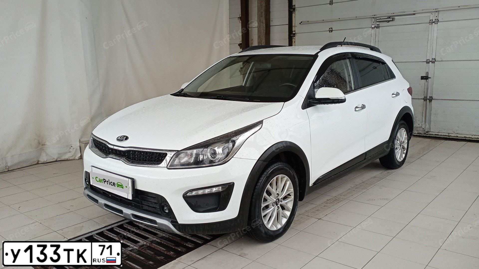 Фото автомобиля KIA RIO, 2019 — госномер У133ТК71. Цвет: Белый