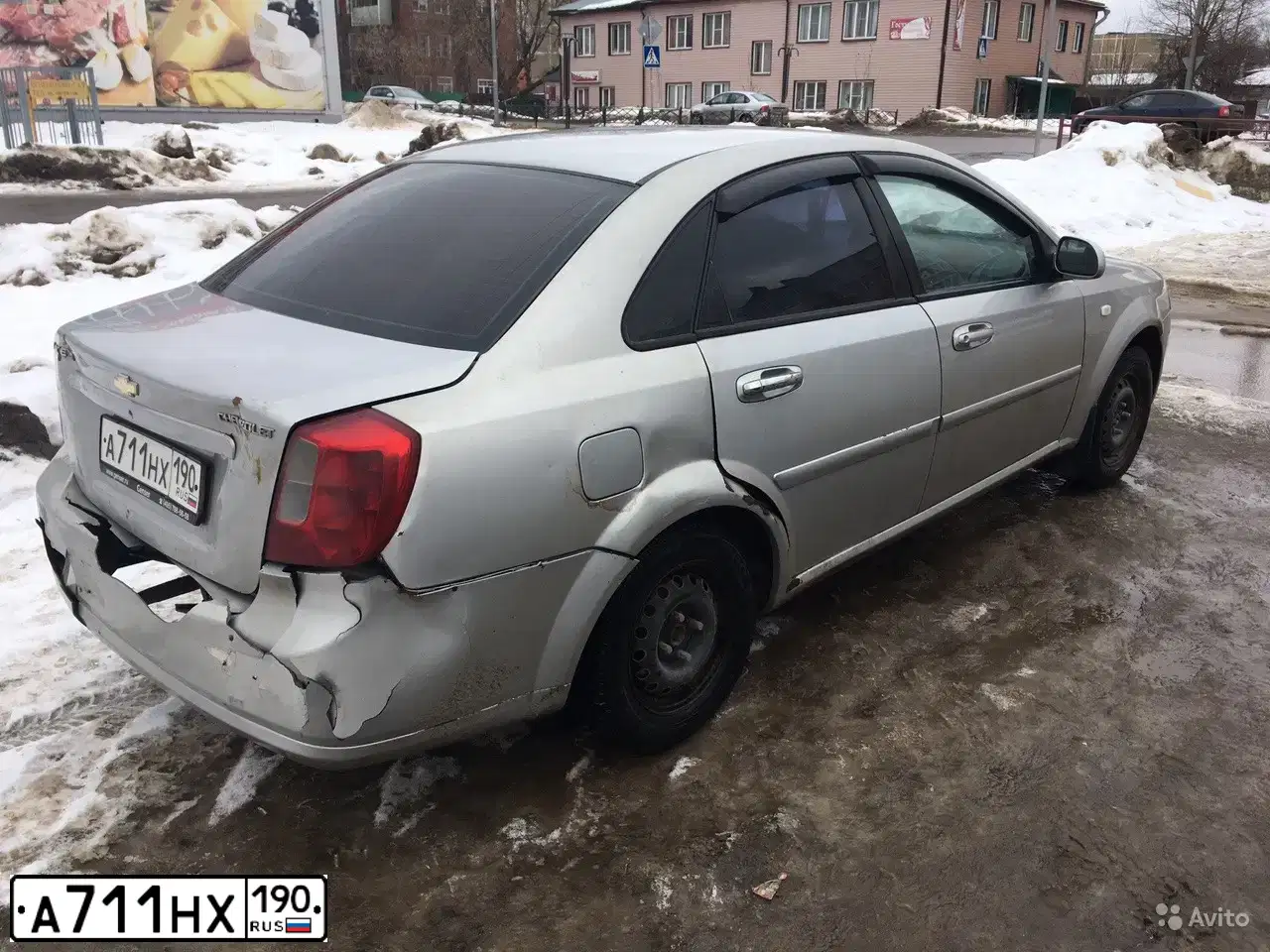 Фото автомобиля CHEVROLET LACETTI, 2007 — госномер Т506КВ07. Цвет: Серебристый