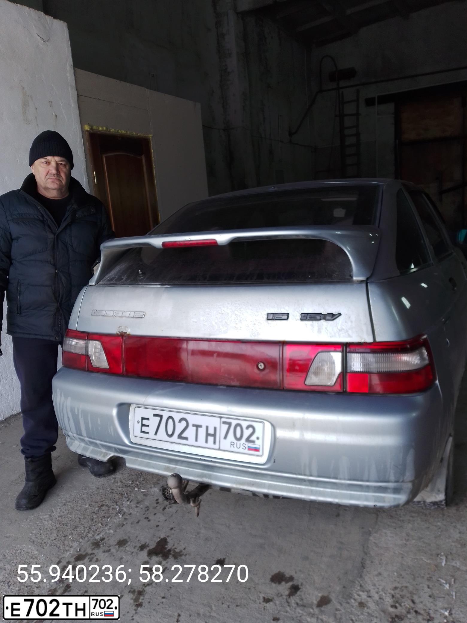 Фото автомобиля LADA 2112 LADA, 2007 — госномер К508РХ702. Цвет: СЕРЕБРИСТО-ГОЛУБОЙ