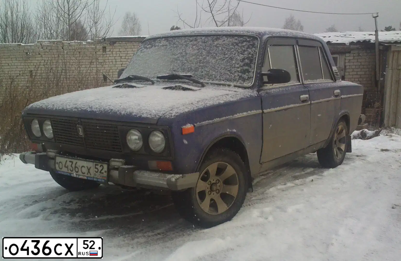 Фото автомобиля LADA 2106, 2004 — госномер О436СХ52. Цвет: СИНИЙ