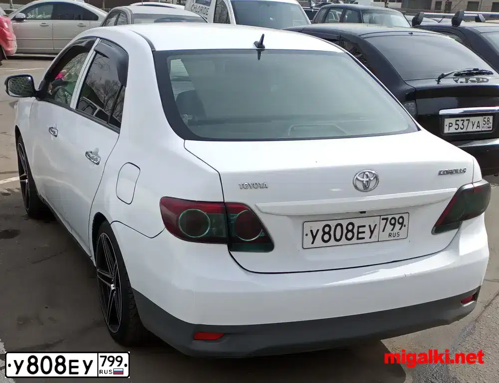 Фото автомобиля TOYOTA COROLLA, 2011 — госномер К974ЕМ95. Цвет: СЕРЫЙ