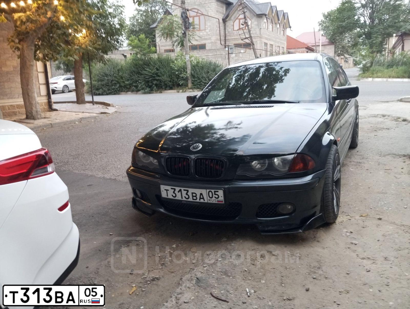 Фото автомобиля BMW SERIE 3, 2002 — госномер Т313ВА05. Цвет: Серебристый