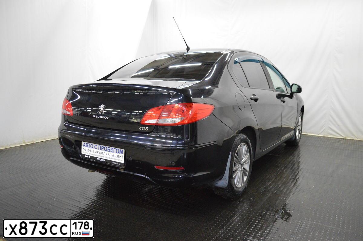 Фото автомобиля PEUGEOT 408, 2017 — госномер Т354НО39. Цвет: ЧЕРНЫЙ