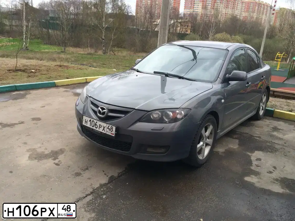 Фото автомобиля MAZDA 3, 2007. Цвет: СЕРЫЙ