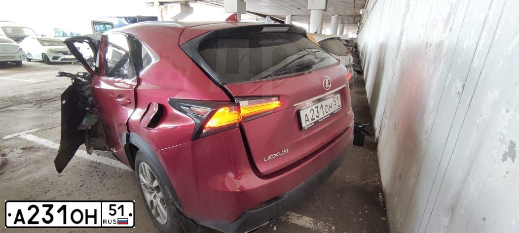Фото автомобиля LEXUS NX, 2017 — госномер А231ОН51. Цвет: КРАСНЫЙ